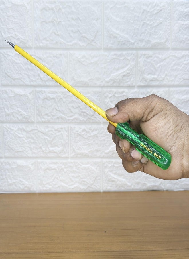 Taparia 833 I Steel (4.0 x 0.6mm) Insulated Screw Driver (Green and Yellow) - Image 4